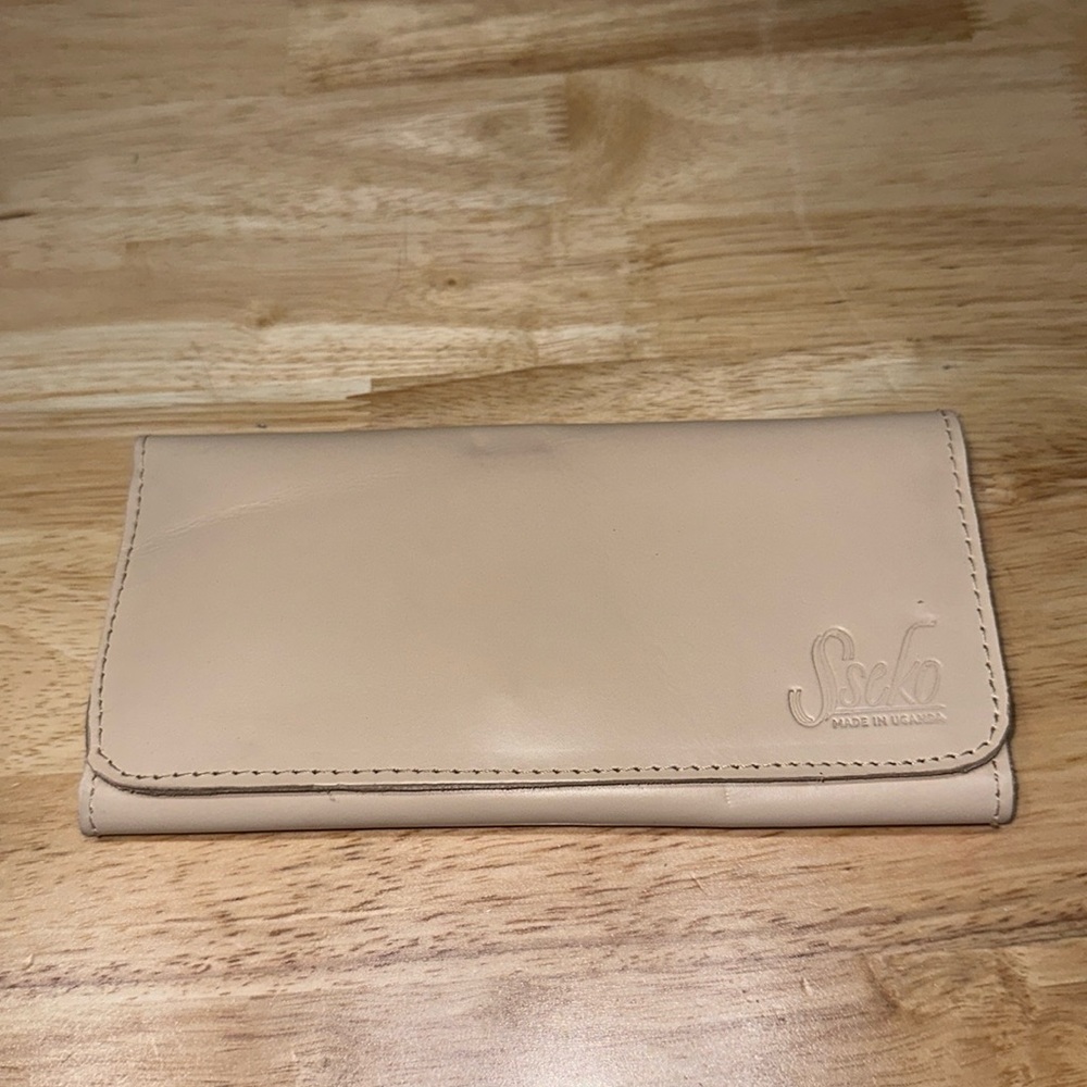 Sseko Nude Geuine Leather Wallet Made In Uganda BNWO